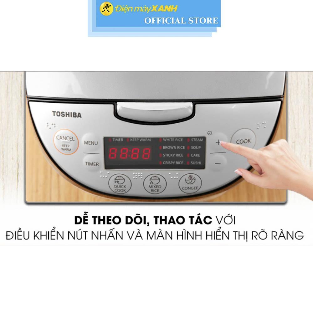 Nồi cơm điện tử Toshiba 1.8 lít RC-18DR2PV(K) - Hàng chính hãng