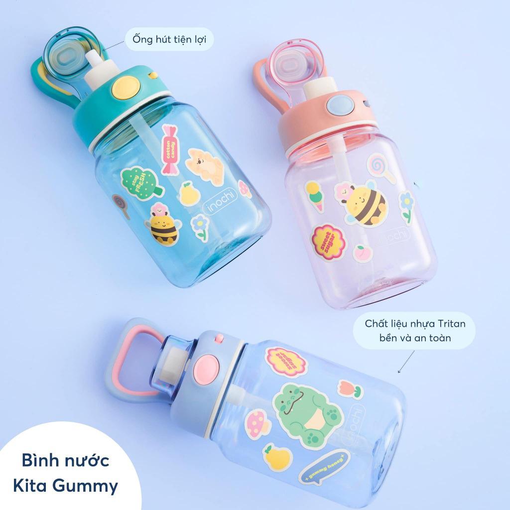 Bình Nước Kita Gummy 700 ml - Inochi HNK.BIKG.0700 - Màu Hồng