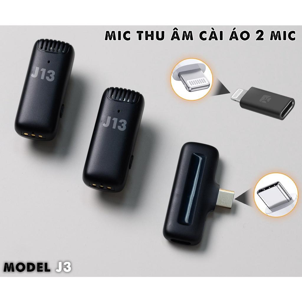 Mic không dây MTMAX J13 dành cho điện thoại gọn kết nối nhanh pin khỏe. thu sóng rõ ràng và âm thanh chất lượng cao