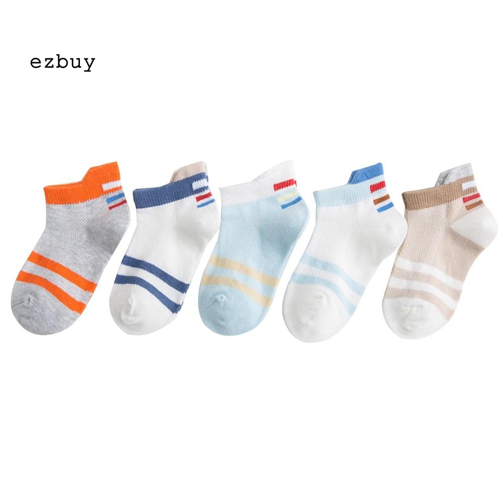 Set 5 Đôi Vớ Cotton Thoáng Khí Dành Cho Bé