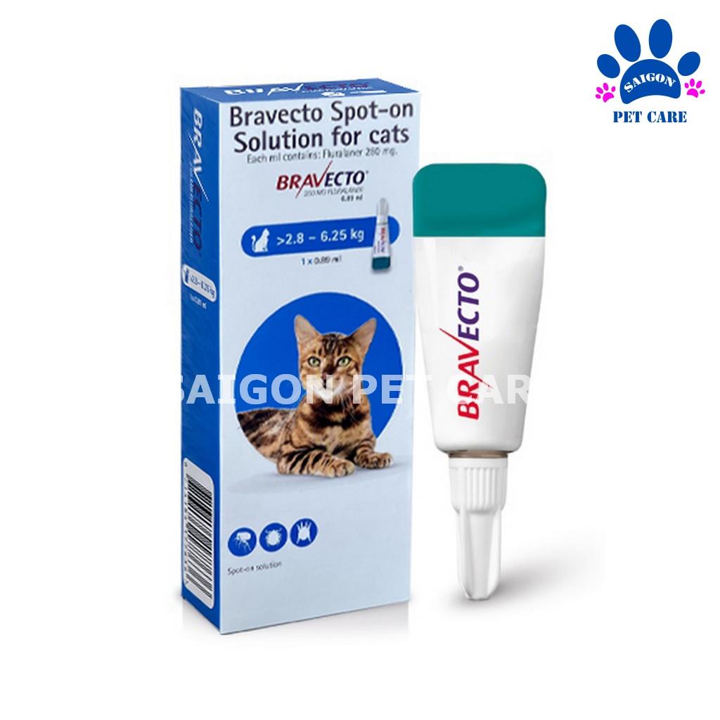 Bravecto for cat nhỏ gáy trị ve rận, bọ chét tận gốc cho mèo