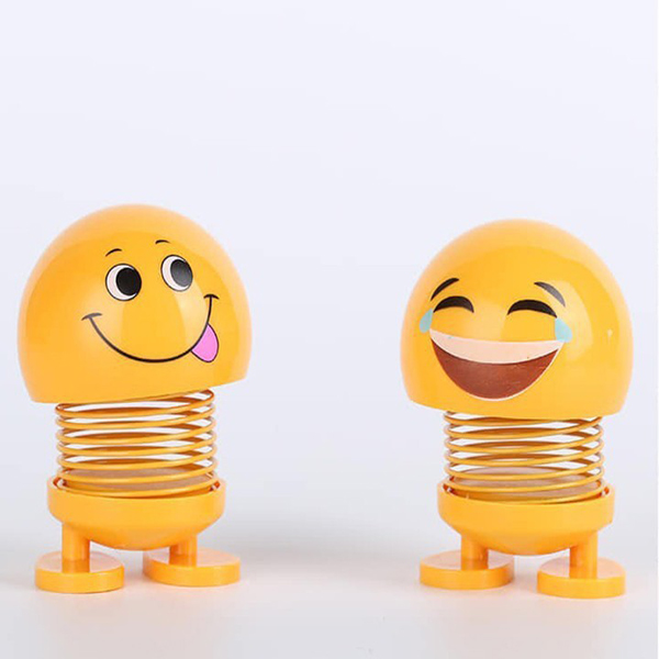 Bộ 2 Thú Nhún Lò Xo Mặt Cười Emoji (Giao Ngẫu Nhiên)