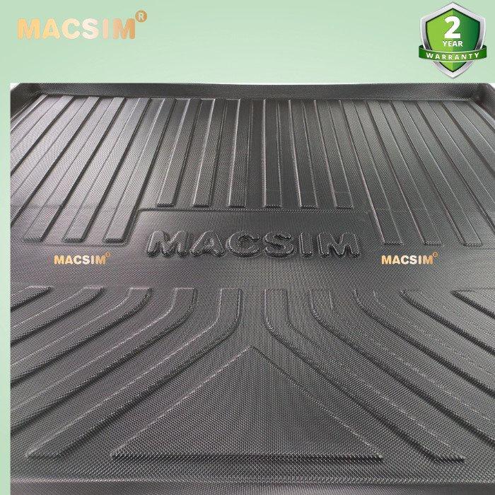 Thảm lót cốp xe ô tô Toyota Prado 2010- 2020 nhãn hiệu Macsim chất liệu TPV cao cấp màu đen hàng loại 2