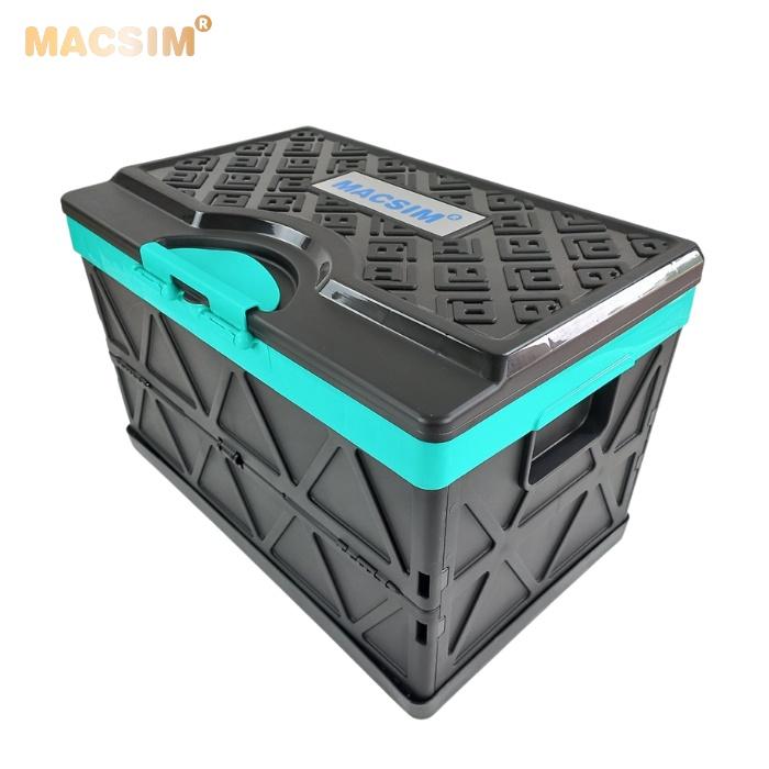 Hộp đựng đồ xếp gọn kích thước 50cm x 32cm x 31cm - hộp đựng đồ trong cốp ô tô nhãn hiệu Macsim 3W chất liệu PP cao cấp
