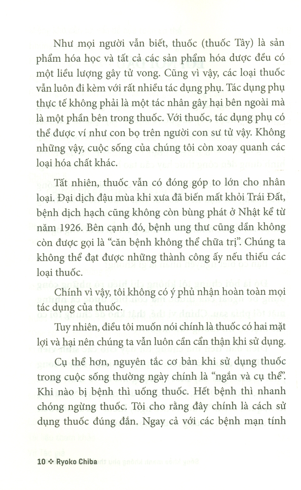 Sống Khoẻ Mạnh Không Phụ Thuộc Vào Thuốc