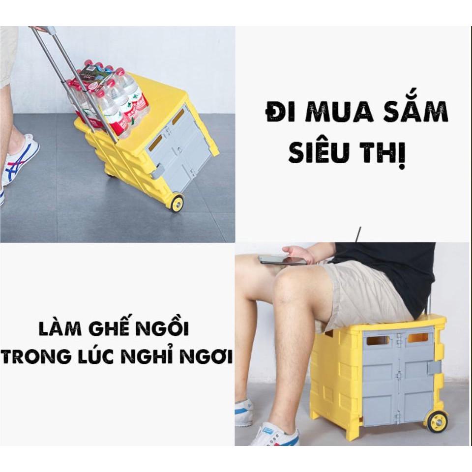 Xe kéo đa năng,khả năng chứa đồ, gấp gọn thông minh