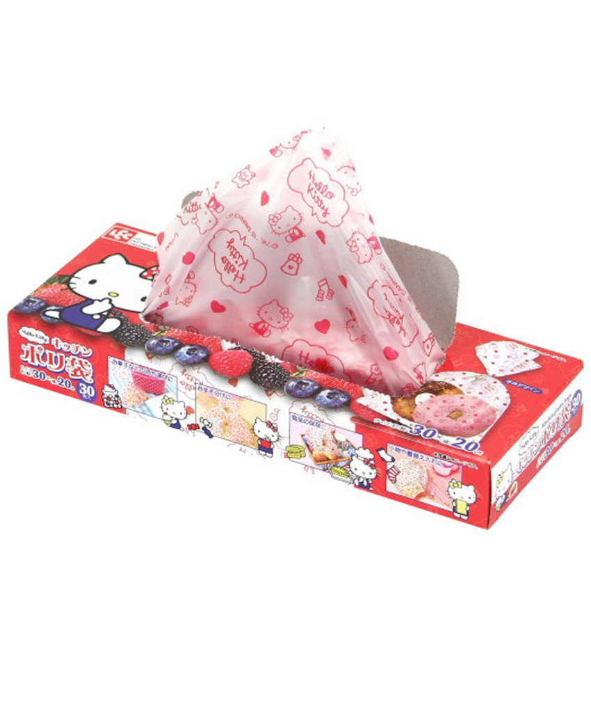 Set 20 túi ny lông đựng thực phẩm hình Hello Kitty nội địa Nhật Bản