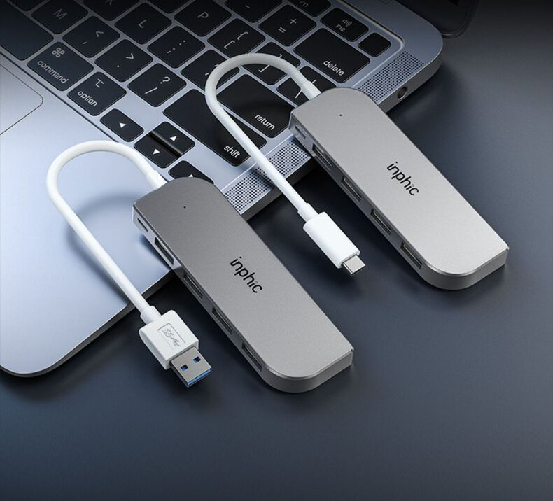 Cổng mở rộng Hub USB INPHIC H6PRO tốc độ cao với 4 cổng USB phù hợp với mọi loại máy tính, laptop, điện thoại - Hàng Chính Hãng