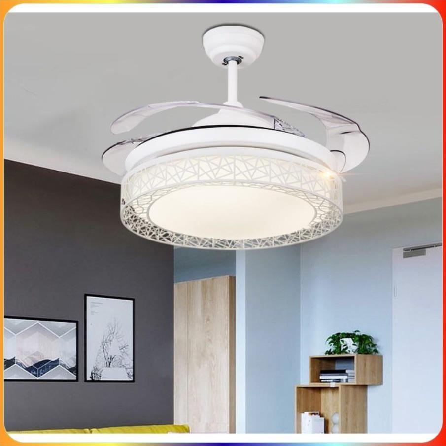Quạt trần đèn dấu cánh, quạt trần phòng khách, 3 chế độ ánh sáng-KNQ51