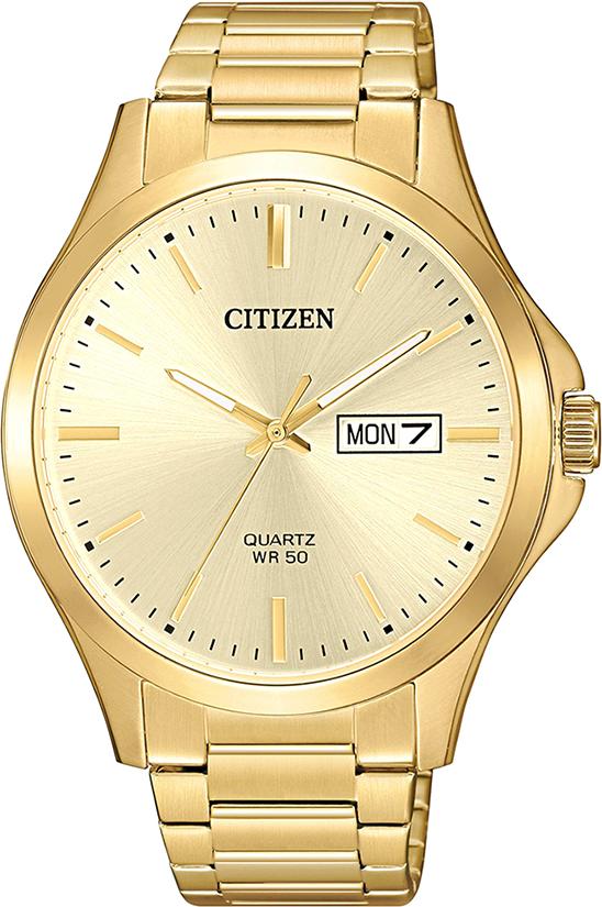 Đồng Hồ Nam Citizen Dây Thép Không Gỉ BF2003-84P - Mặt Vàng