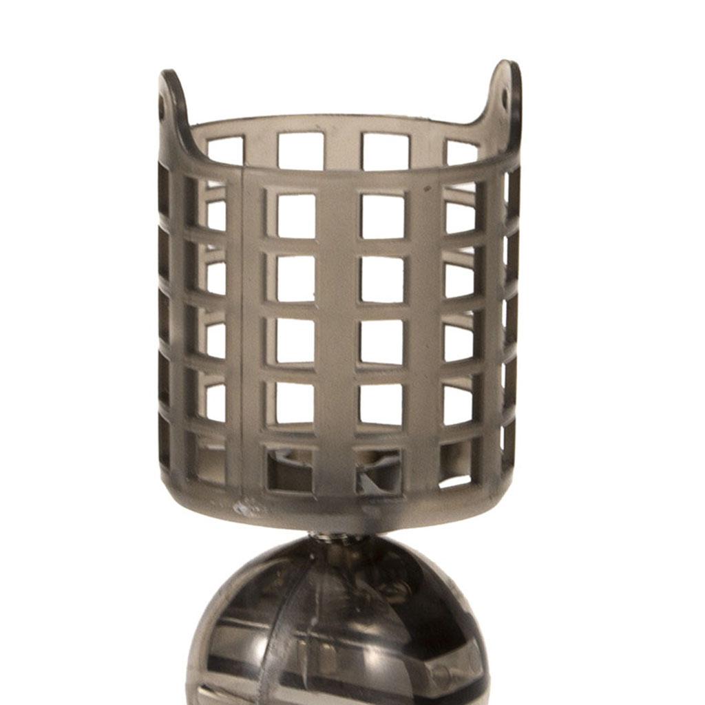 2x Fishing Bait Feeders Adjustable Weight Bait Cage Inline Method Feeder L/M