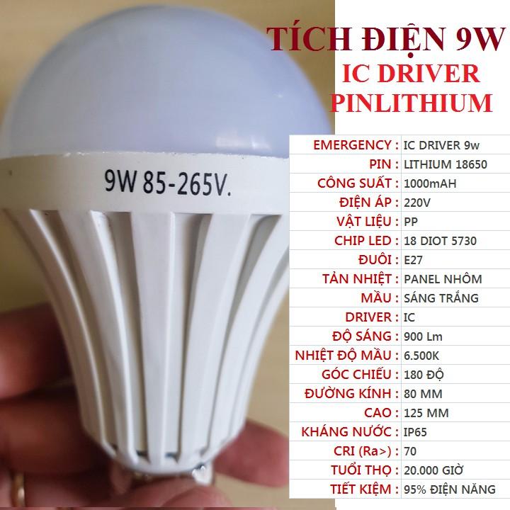 Bóng đèn LED tích điện 15w