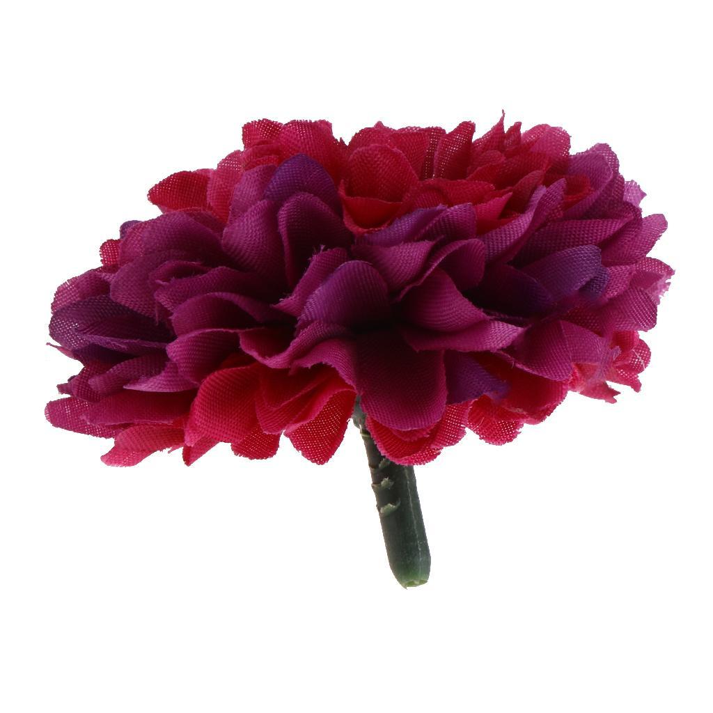 2X 10pcs Artificial Silk Chrysanthemum Flower Heads Bouquet Wedding Decor