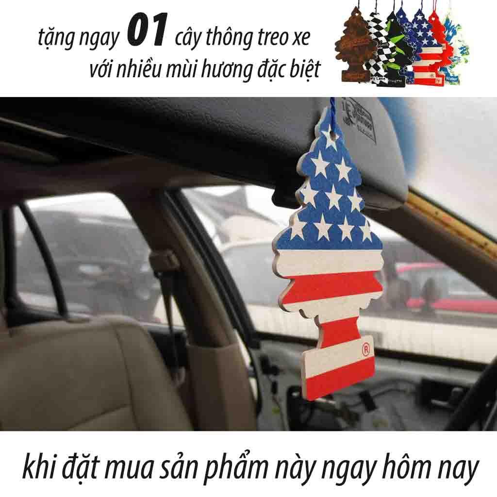Lót Ghế Xe Ô Tô Hạt Gỗ Cao Cấp - Quà Tặng Cây Thông Treo Xe
