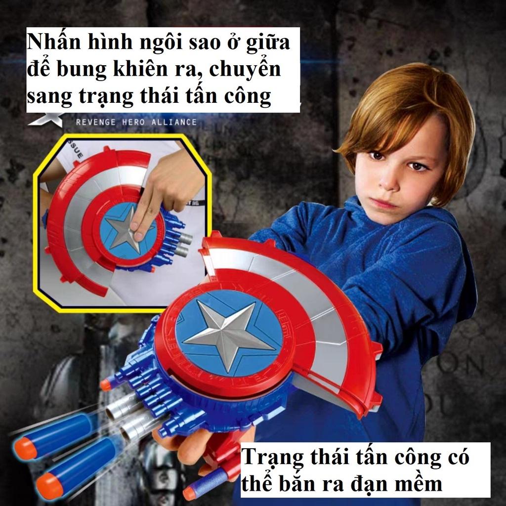 (Giao Hỏa Tốc) Khiên Captain Khiên Đội Trưởng Mỹ Có Chuyển Trạng Thái Phòng Thủ Tấn Công Cực Kỳ Hấp Dẫn cho bé