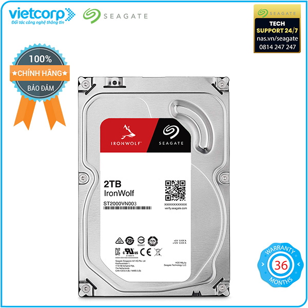 Ổ cứng HDD cho NAS 2 TB Seagate ST2000VN003 - Hàng Chính Hãng