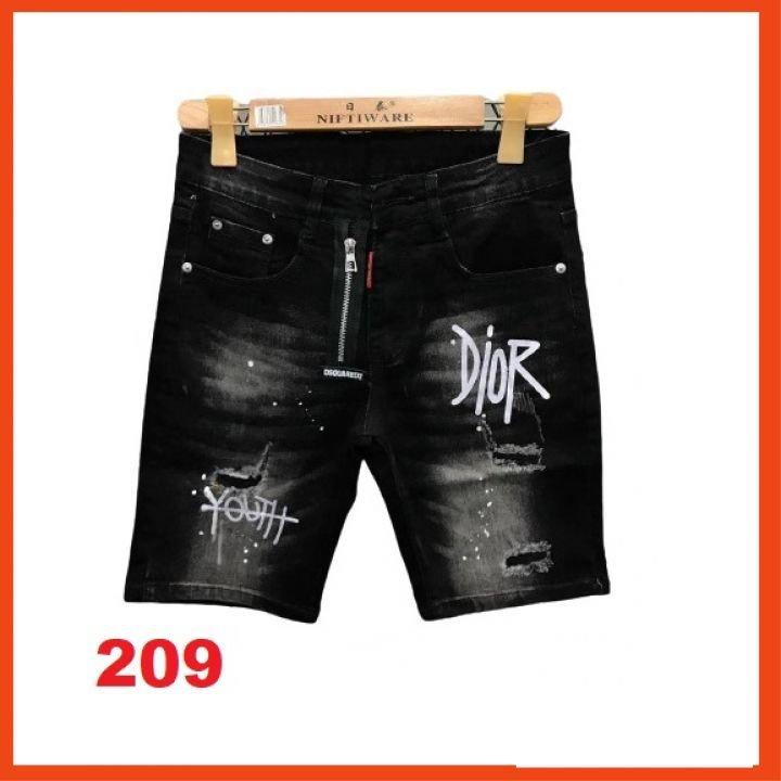 Quần short jean chất bò co giãn- quần lửng nam nhiều mẫu thời trang TINA ms209