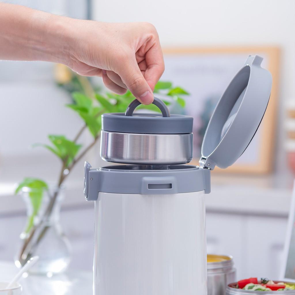 Bộ hộp cơm giữ nhiệt Lock&Lock Easy Carry 2L LHC8039 có túi - Hapos