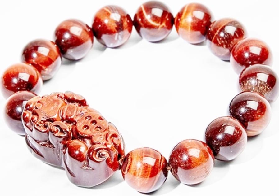 Lắc Tay Tỳ Hưu Opal Mắt Hổ Tự Nhiên 10MM