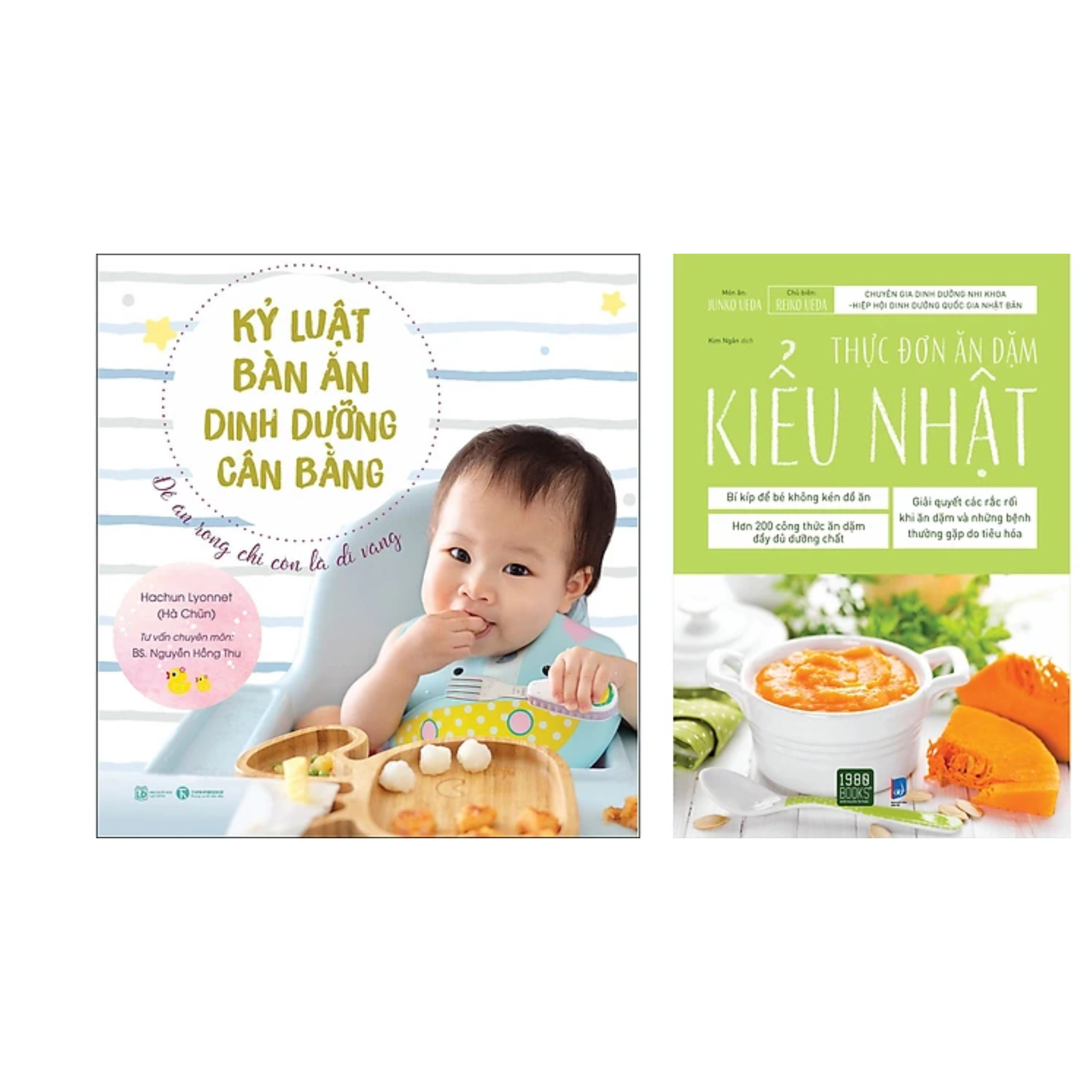 Combo 2Q Sách Ăn Dặm Cho Trẻ :  Kỷ Luật Bàn Ăn - Dinh Dưỡng Cân Bằng + Thực Đơn Ăn Dặm Kiểu Nhật