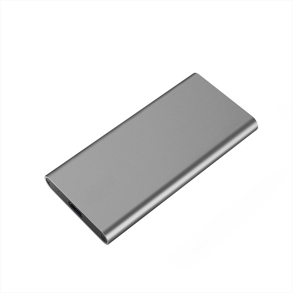 Ổ cứng di động SSD Type-C qua mSATA, Tốc độ cao USB 3.1 mSATA - Xám bạc