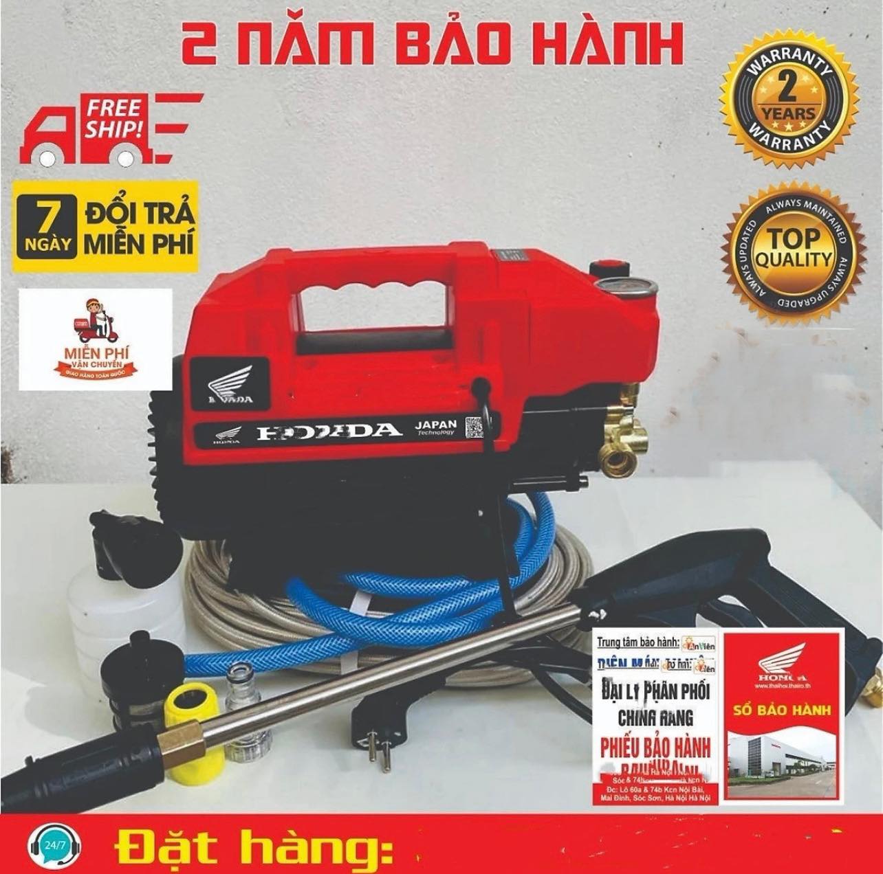 Máy Rửa Xe BOSS 3500W chính hãng thái lan