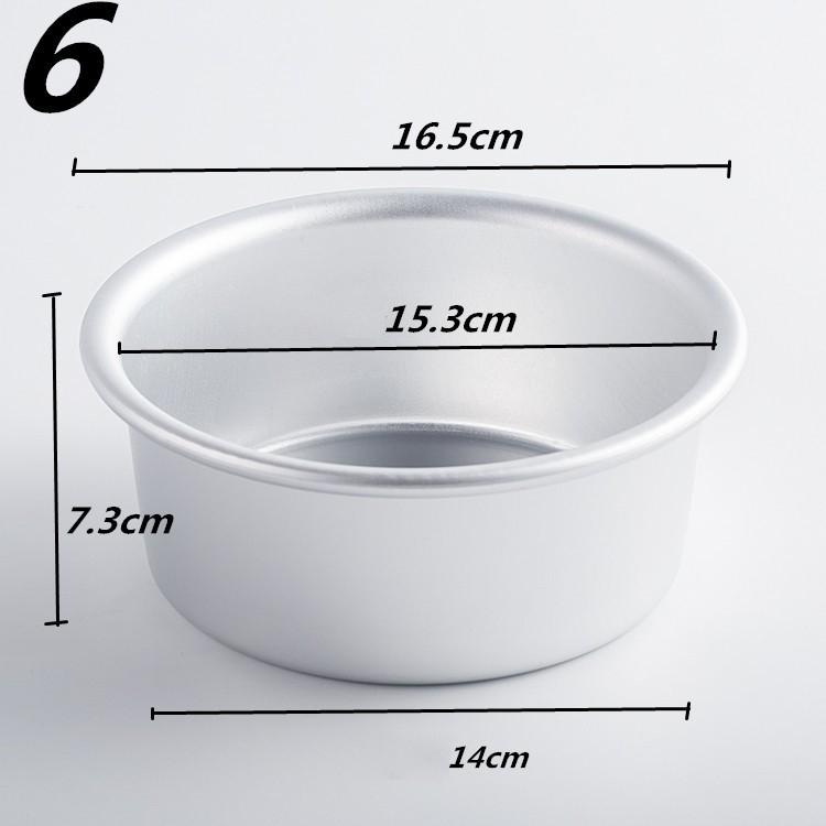 Khuôn Tròn Hợp Kim Nhôm Cao Cấp Đế Liền 5 inch, 6 inch, 7 inch, 8 inch