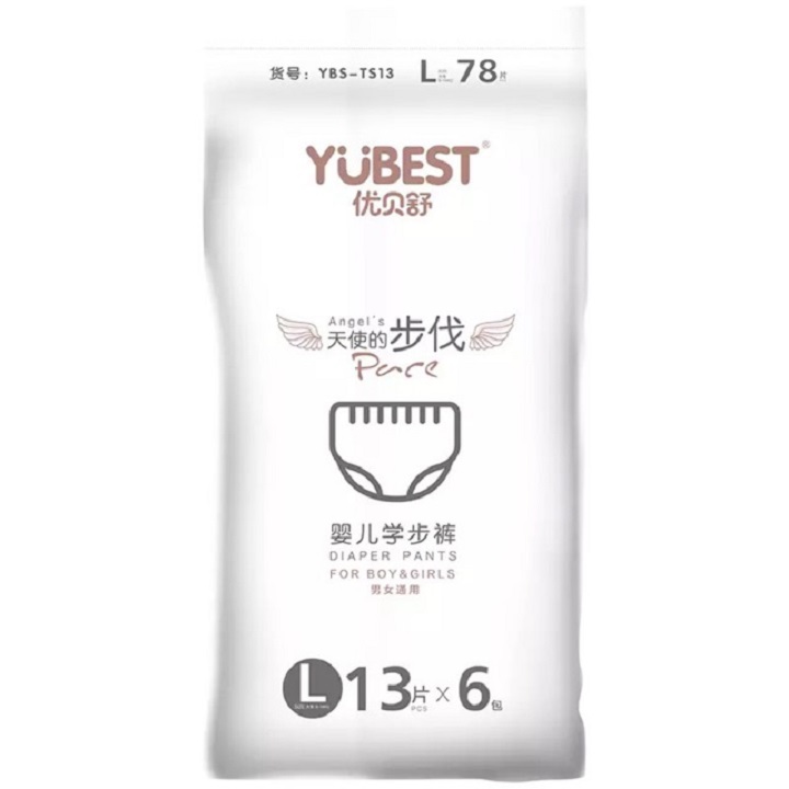 Bỉm/Tã Quần Yubest Angel size L 78 miếng cho bé 9-14kg