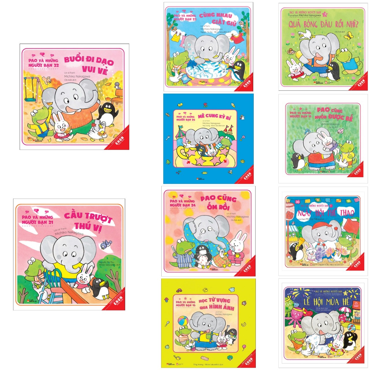 Bộ 10 cuốn Ehon Nhật Bản: Pao và Những Người Bạn