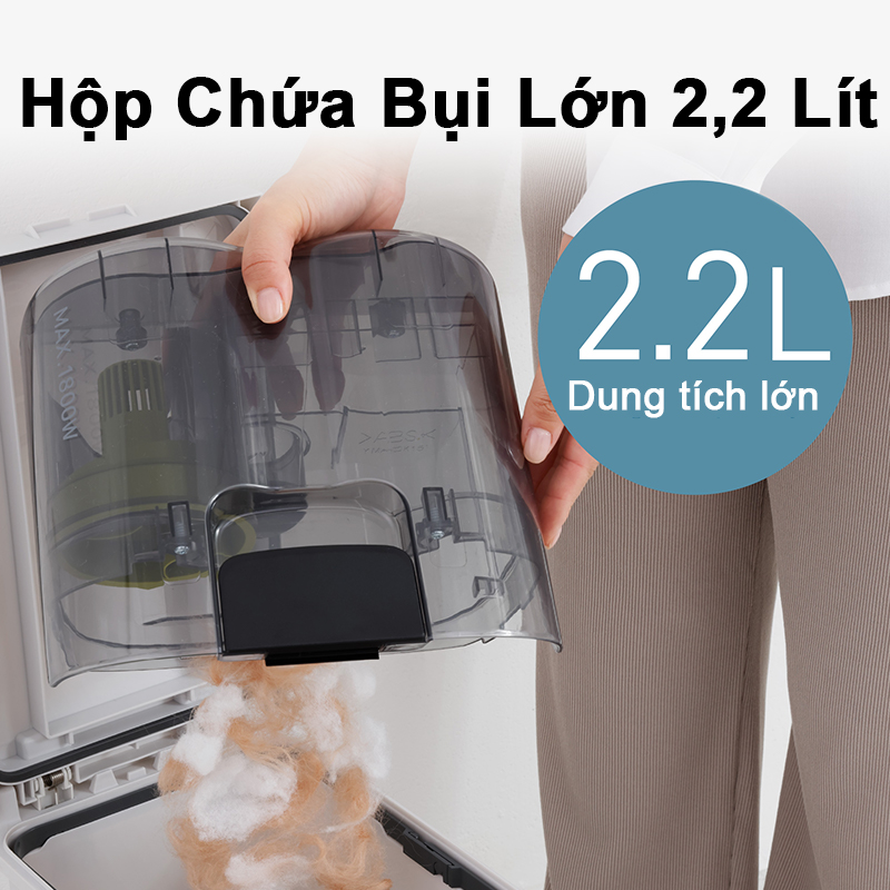 Máy Hút Bụi Dạng Hộp Panasonic MC-CL603GN49 - Công suất 1800W - Công nghệ gió xoáy cực đại - Bộ lọc HEPA hiện đại - Hàng chính hãng