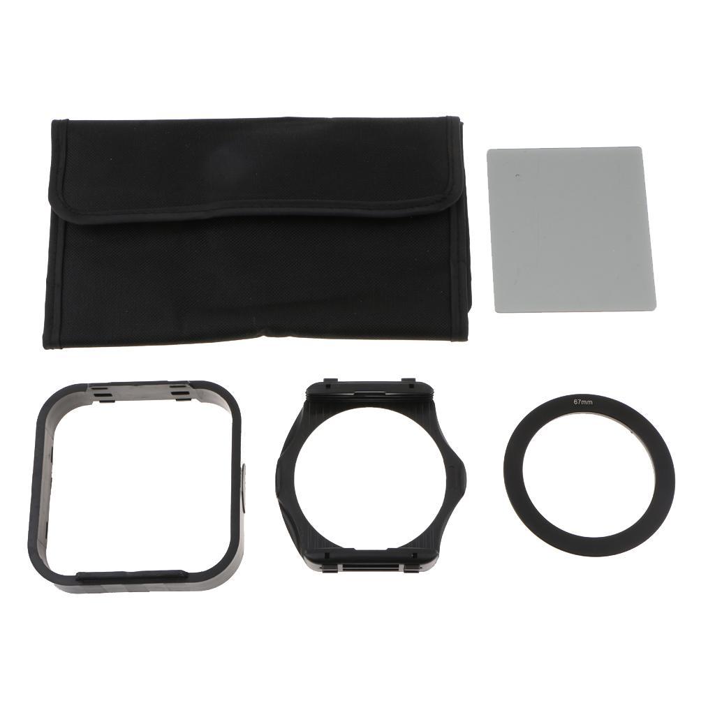 5 in 1 Camera Lens Square Filter Set Bag Hood Adapter Accessory