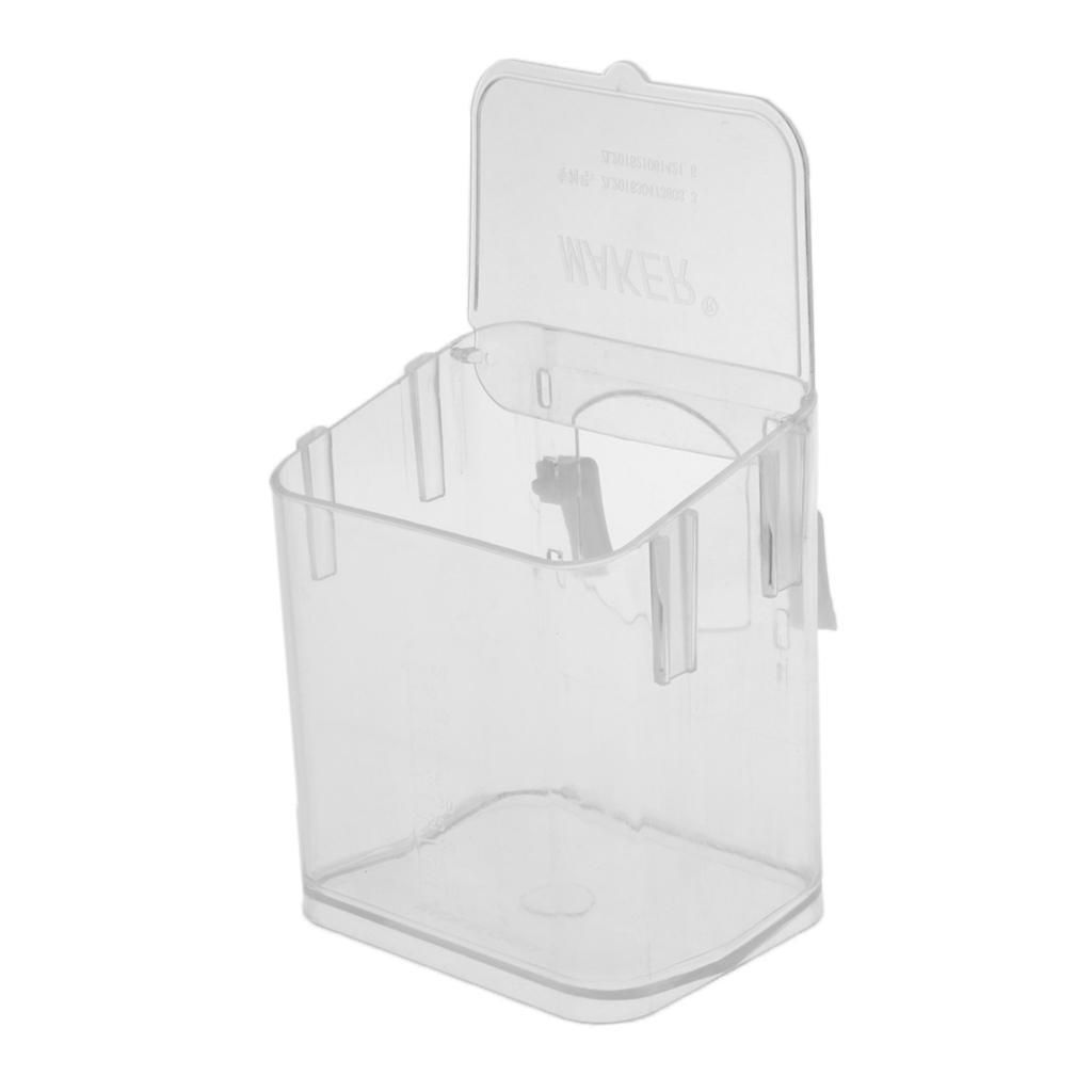 Pet bird acrylic feeder storage parrot cage hanging pet