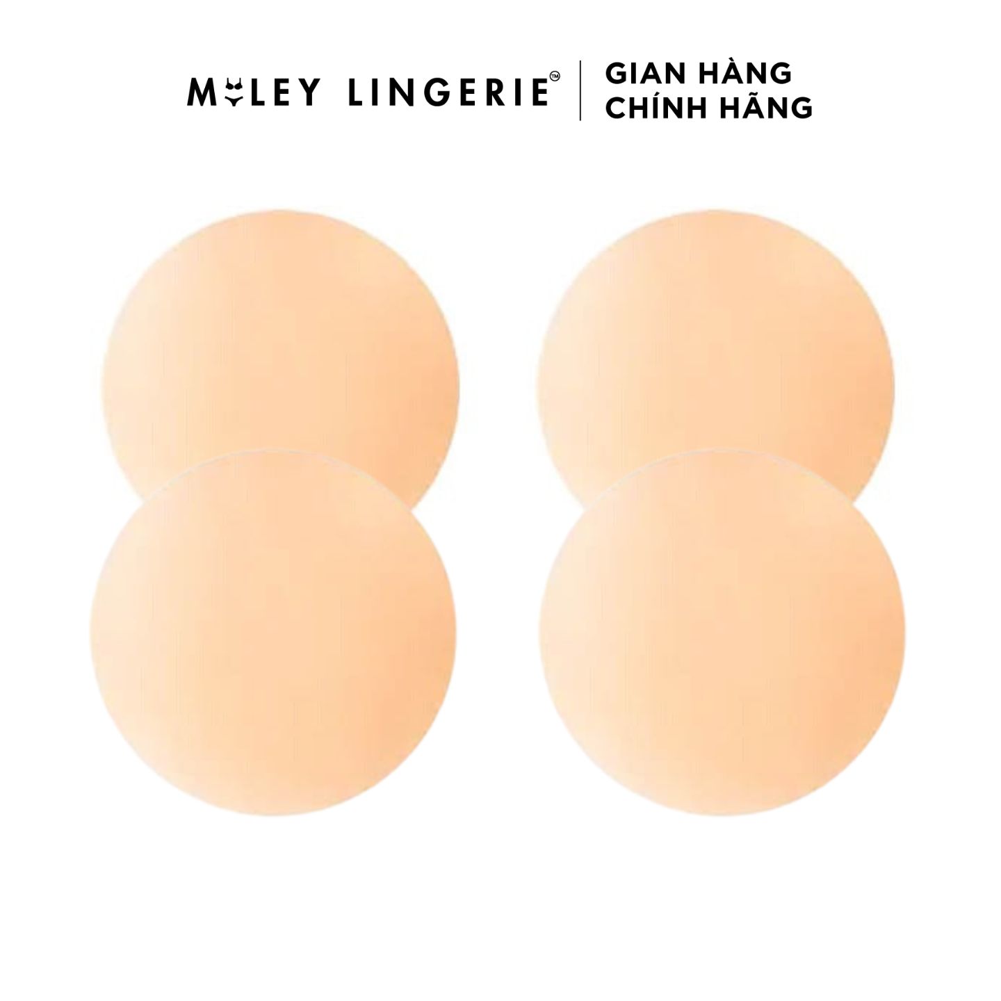 Combo 2 Cặp Miếng Dán Ngực Siêu Dính Matte Hình TrònTái Sử Dụng Nhiều Lần, Miếng Dán Tàng Hình Cho Nữ