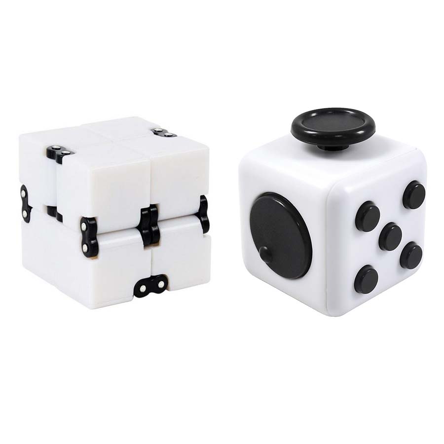 Combo giảm stress Fidget Cube +  Infinity Cube Vô Cực Thần Kỳ (màu ngẫu nhiên)