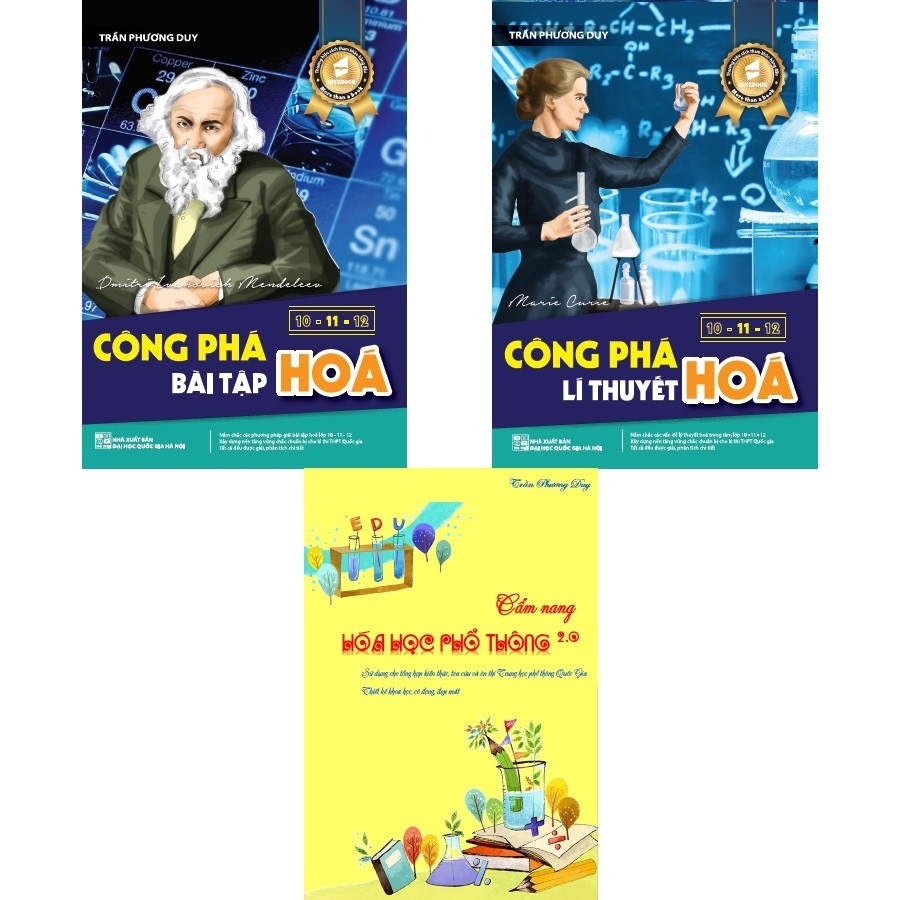 Combo công phá Hóa lớp 10-11-12