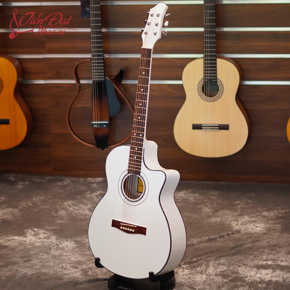 Đàn Guitar Acoustic Việt Nam GA-12EL Mặt Gỗ Thông Nguyên Tấm Cao Cấp