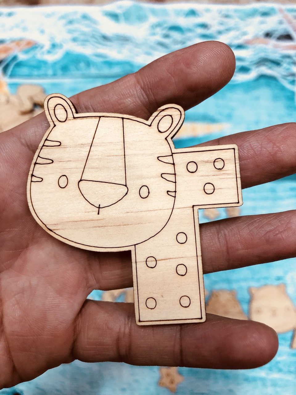 Bộ Gỗ Tô Mầu Bảng Chữ Cái