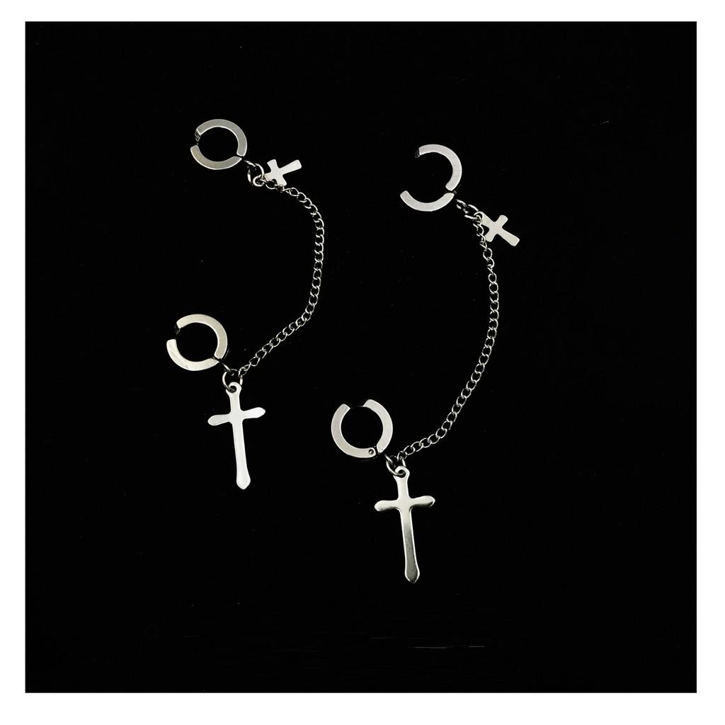 COMBO Khuyên Tai Tua Rua kẹp vành