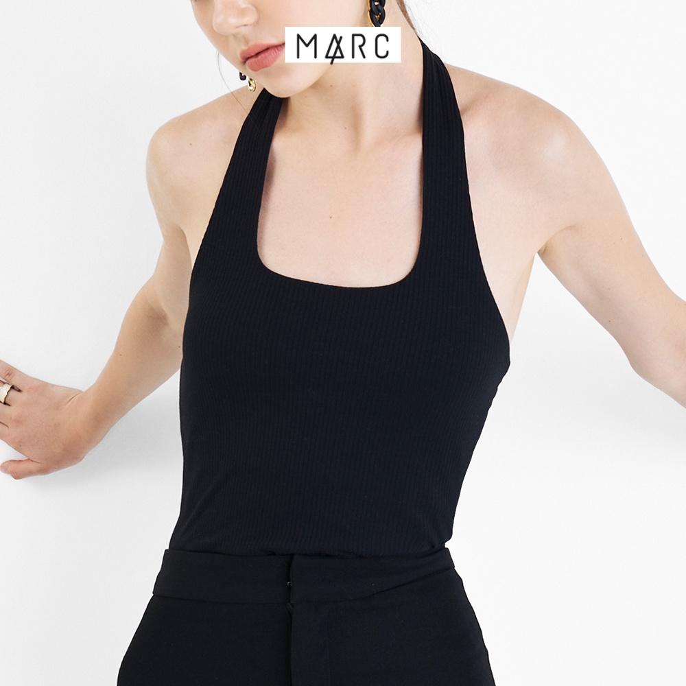 Áo thun nữ MARC FASHION cổ yếm form ôm trơn dày dặn không có nút sau FALH061822