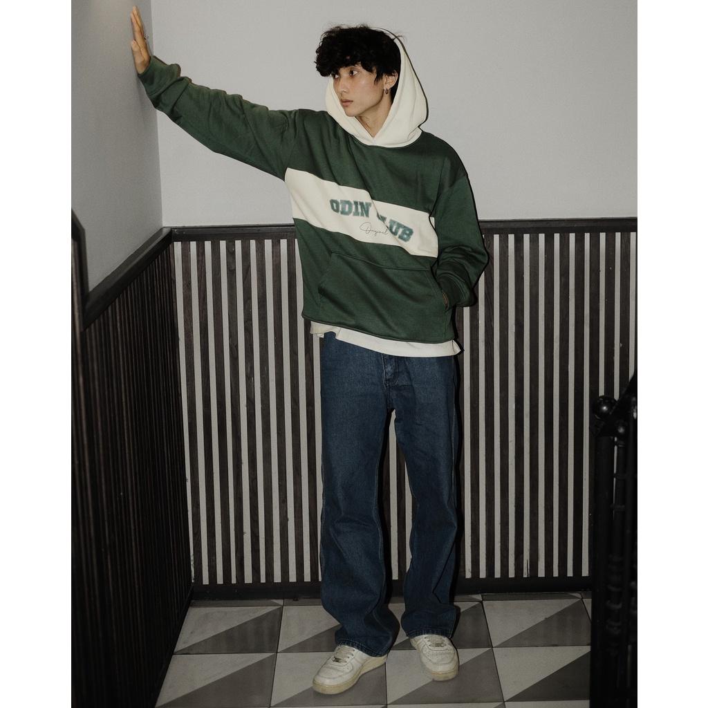 Áo Hoodie oversize ODIN CLUB Striped Original, Áo hoodie form rộng nam nữ ODIN, Local Brand ODIN CLUB