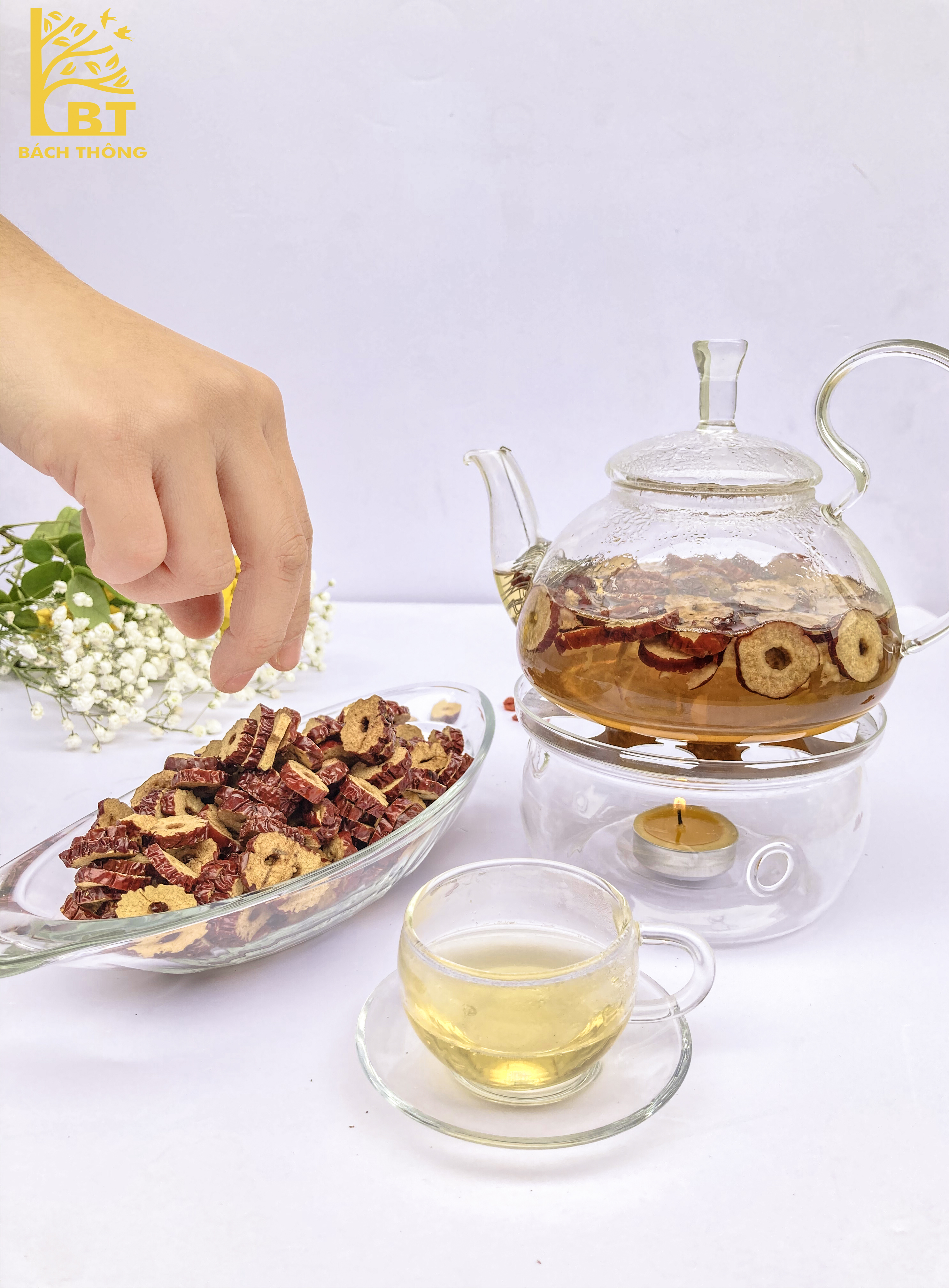 Snack Táo Đỏ Bách Thông, Sấy Khô, Bỏ Hạt Dạng Túi 450gr