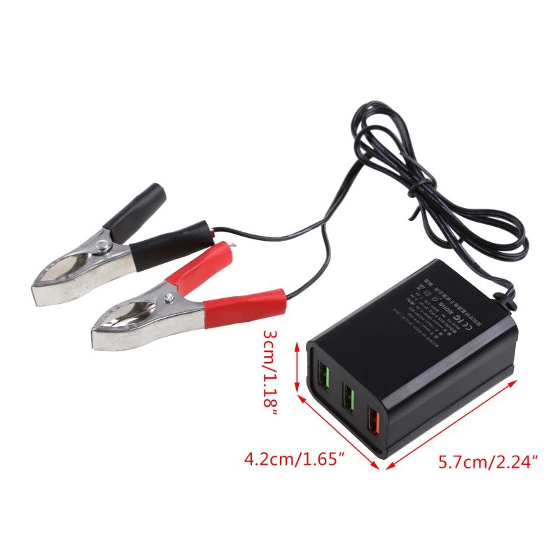 Multi Ports Bộ sạc 3 cổng QC3.0 Bộ sạc xe hơi nhanh Bộ chuyển đổi 12V-24V
