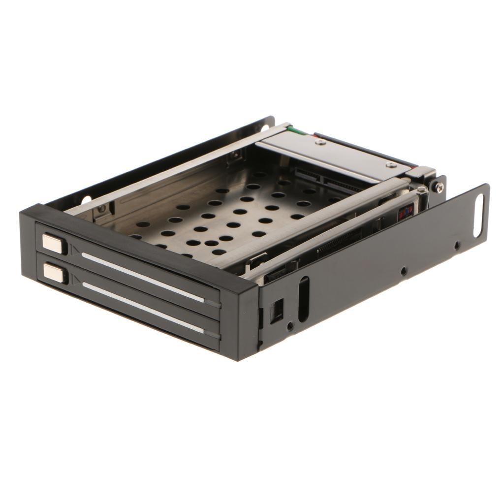 2.5'' Trayless Hot Swap SATA Mobile Rack Backplane Dual Drive SATA Enclosure