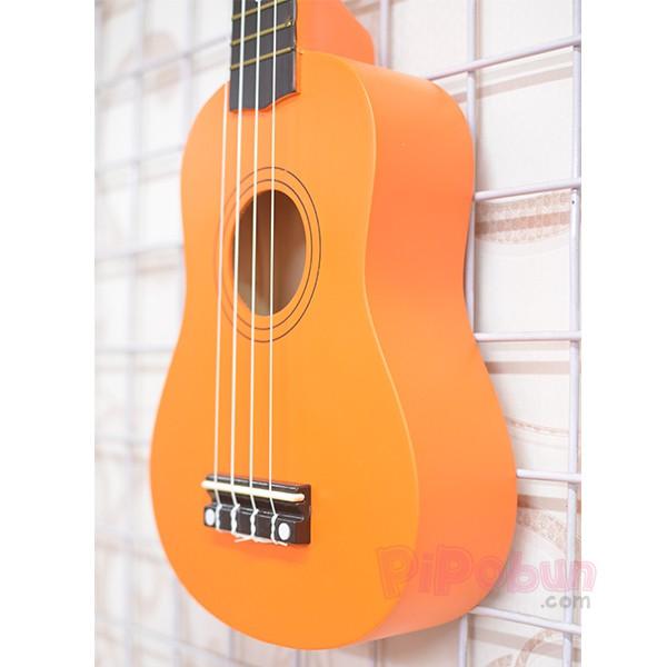 Đàn Ukulelele Orange Soprano (Màu cam) tặng kèm bao đựng + sách học + dây dự phòng + phím gảy