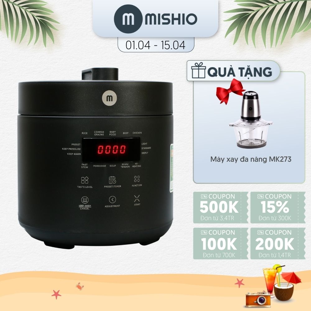 Nồi áp suất Mishio MK303 2.5L - Hàng chính hãng