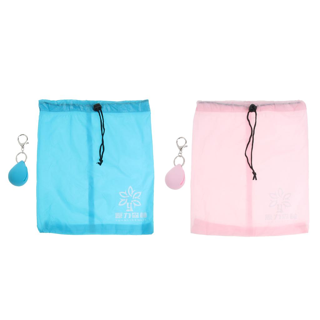 Portable Waterproof Stuff Sack Storage Bag Dust Bag Home Travel Camping blue
