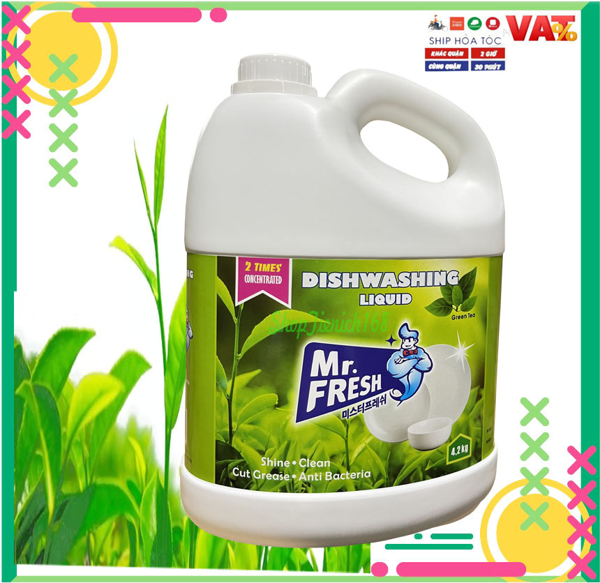 Nước rửa chén Mr.Fresh 4,2L Hương Quế