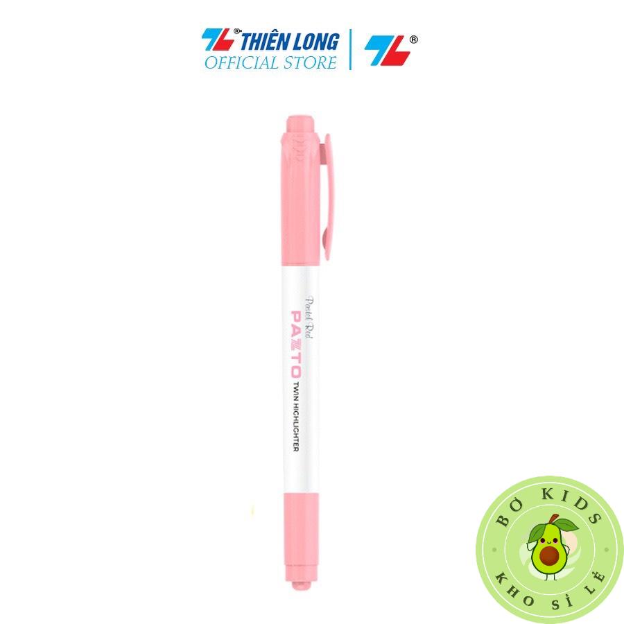 Bút dạ quang màu Pastel Thiên Long Pazto HL-016 - Rửa được - Không để lại vết khi Photocopy