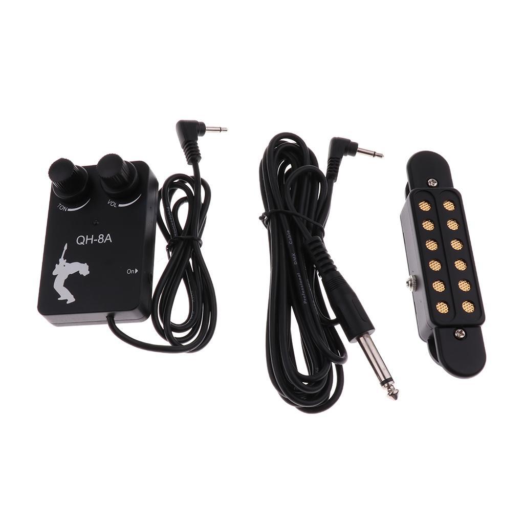 Practical EQ Soundhole Pickup Set for Acoustic/Wood Guitar Accessory