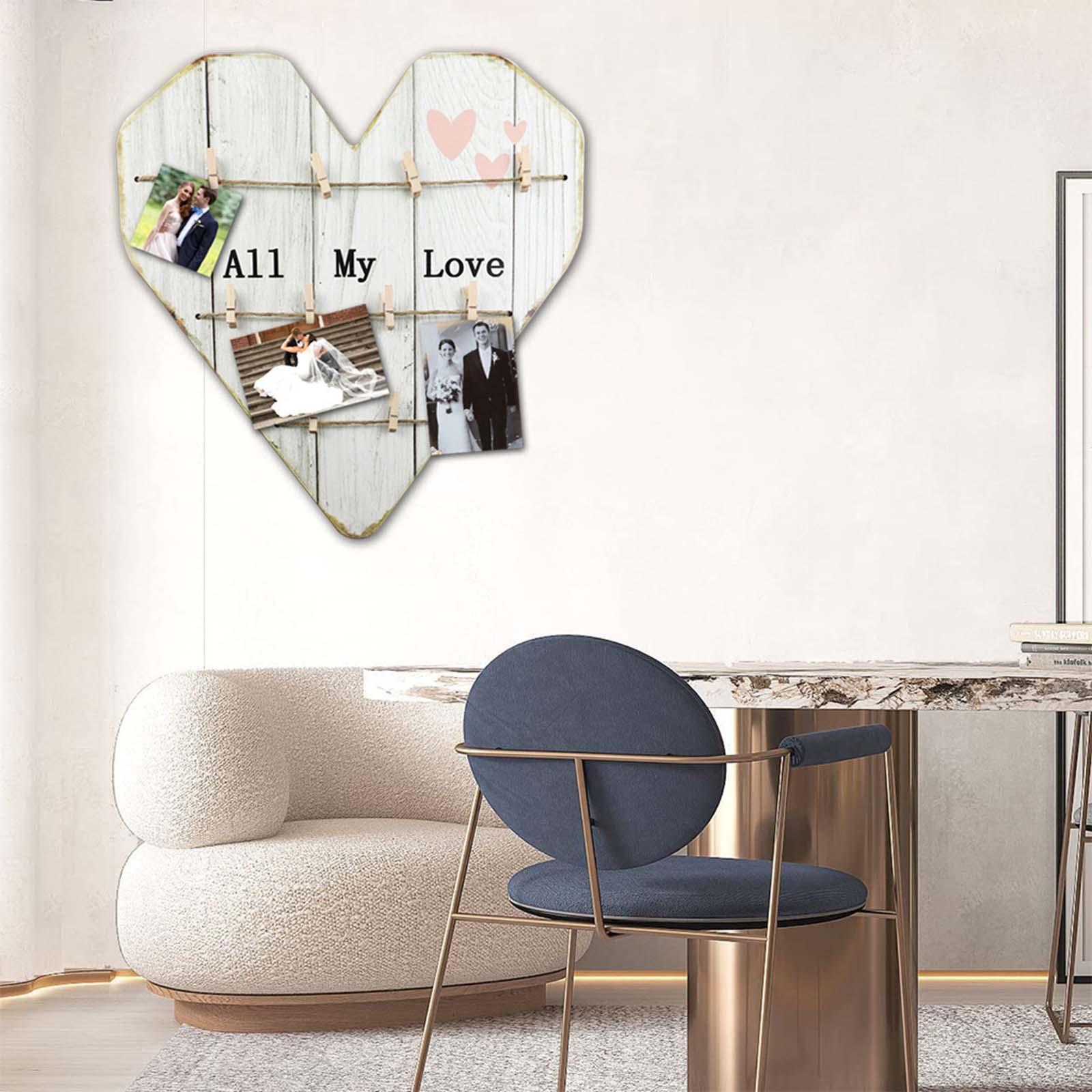 Picture Frames with Clip Photo Decorations for Bedroom